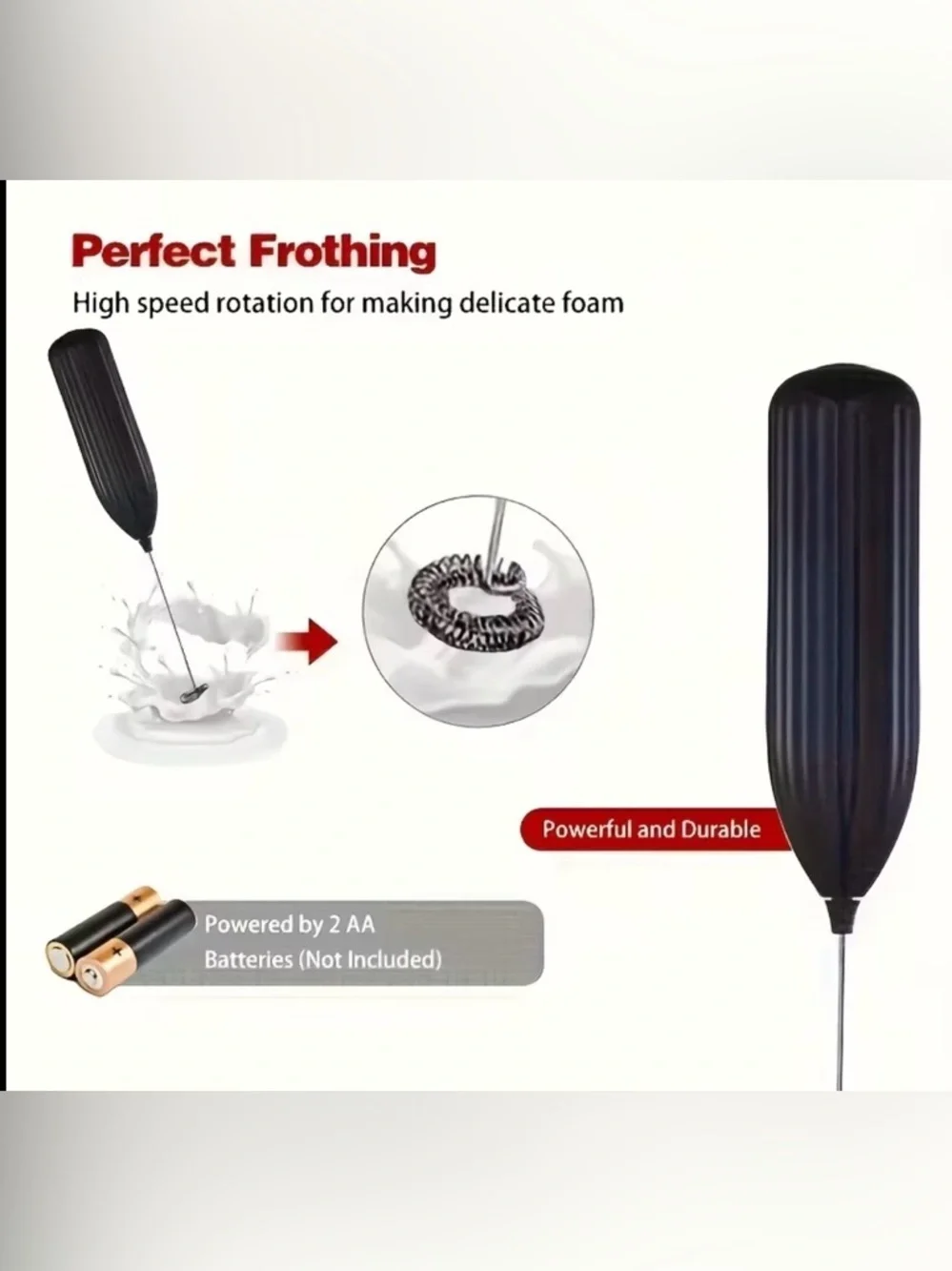 Milk and coffee Frother
